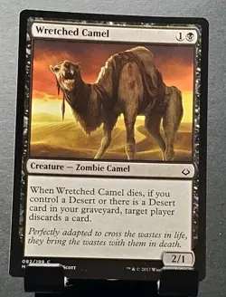 MTG 082/199 WRETCHED CAMEL Zombie Camel Hour Of Devastation common card⚔NM/MT - Image 1