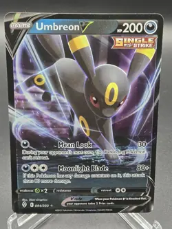 Pokemon TCG Umbreon V 094/203 Evolving Skies Ultra Rare Holo Near Mint Condition - Image 1