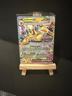 Pokemon TCG Jolteon EX 030/131 Prismatic Evolutions Stamped Promo Card Sealed - Image 1