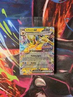 Pokemon TCG Jolteon EX 030/131 Prismatic Evolutions Stamped Promo Card Sealed - Image 1
