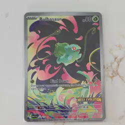 Pokemon TCG Bulbasaur 133/132 Mega Evolution Stamped Illustration Rare NM - Image 1