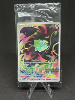 Bulbasaur - (Mega Evolution Stamped) Illustration Rare 133/132 NM Pokemon TCG - Image 1