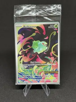 Bulbasaur - (Mega Evolution Stamped) Illustration Rare 133/132 NM Pokemon TCG - Image 1