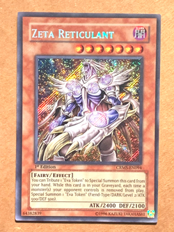 yugioh ZETA RETICULANT CRMS-EN094 1st Edition Secret Rare Near Mint - Image 1
