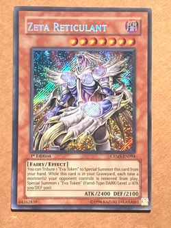 yugioh ZETA RETICULANT CRMS-EN094 1st Edition Secret Rare Near Mint - Image 2