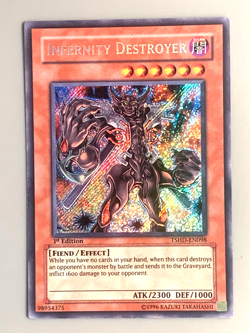 yugioh Infernity Destroyer TSHD-EN098 1st Edition Secret Rare Near Mint - Image 1