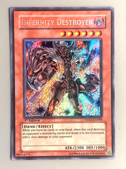 yugioh Infernity Destroyer TSHD-EN098 1st Edition Secret Rare Near Mint - Image 2