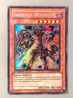 yugioh Infernity Destroyer TSHD-EN098 1st Edition Secret Rare Near Mint - Image 3