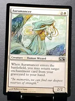 MTG 6/249 AURAMANCER Human Wizard M14 Core set common card⚔NM/MT - Image 1
