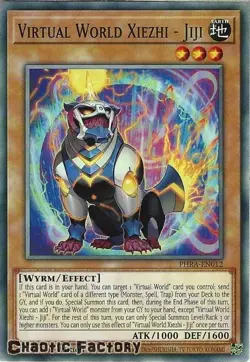 YUGIOH PHRA-EN012 Virtual World Xiezhi - Jiji Common 1st Edition NM - Image 1