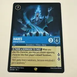 Hades Infernal Schemer 151/204 Legendary Disney Lorcana First Chapter - Image 1