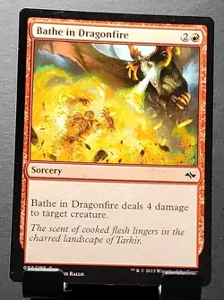 MTG 092/185 BATHE IN DRAGONFIRE Fate Reforged common card⚔NM/MT - Image 1