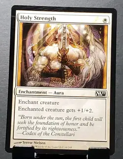 MTG 16/249 HOLY STRENGTH Enchantment M11 common card⚔NM/MT - Image 1