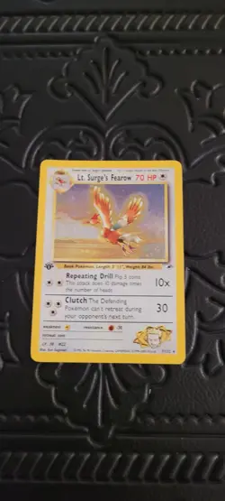 Wizards of the Coast Lt. Surge's Fearow 7/132 Gym Challenge Rare 70HP 2000 - Image 3