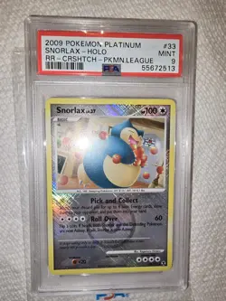 PSA 9 MINT - Snorlax 33/111 (2009 Pokemon League) Crosshatch Holo Promo Card - Image 1