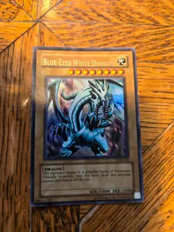 Yugioh Blue-Eyes White Dragon BPT-009 Secret Rare Promo LP - Image 1