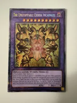 Yugioh The Unstoppable Exodia Incarnate MP25-EN008 1st Edition Starlight Rare NM - Image 1