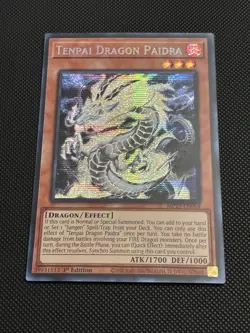 Yugioh! Tenpai Dragon Paidra (Prismatic Secret Rare) MP25-EN064 1st Edition NM - Image 1