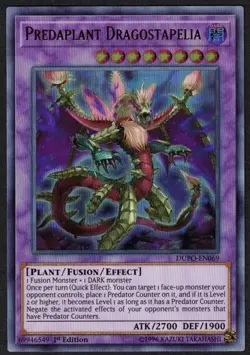 Yugioh Predaplant Dragostapelia DUPO-EN069 Ultra Rare 1st - LP - Image 1