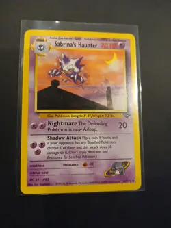 Sabrina’s Haunter 55/132 Gym Challenge Pokemon Card Excellent Condition - Image 2