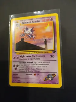 Sabrina’s Haunter 55/132 Gym Challenge Pokemon Card Excellent Condition - Image 3