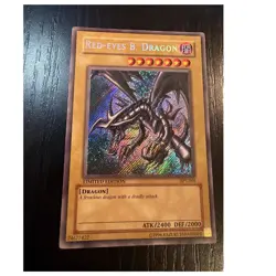 Yu-Gi-Oh Konami Red-Eyes B. Dragon 2002 Tin Secret Rare Holo BPT-005 - Image 1
