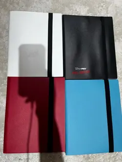 4 X Trading Card Strap Binders 9 Pocket Pokemon / One piece Binders - Image 1