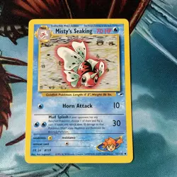 1999/2000 MISTY’S SEAKING - Gym Heroes Set - 55/132 - Uncommon - Pokemon Card NM - Image 1