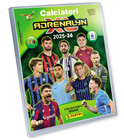 BINDER + 100 PANINI Footballers 2025-26 Adrenalyn XL NEW AND DIFFERENT CARDS - Image 1