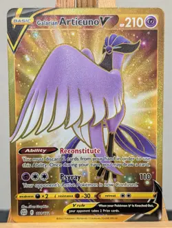 Galarian Articuno V - 181/172 -Gold - Brilliant Stars - Pokemon - NM/Mint - Image 1