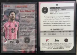 2025 Topps Chrome MLS 2 Card Lot LIONEL MESSI Miami Base + Class of Their Own SP - Image 2