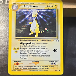 Pokemon TCG Ampharos 1/111 Neo Genesis Holo Rare EN 80 HP Stage 2 Unlimited - Image 1