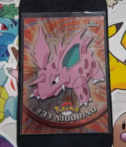 Nidorino #33 Topps Chrome Pokemon Card LP - Image 1