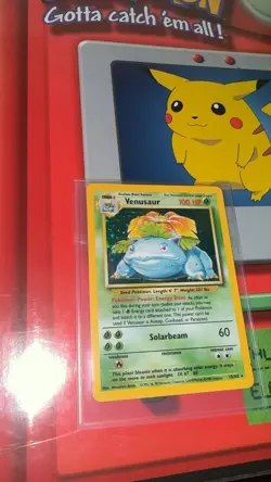 Pokemon 2000 Base Set 2 Venusaur Holo Rare Card 18/130 NEAR MINT! Fresh Pull - Image 3