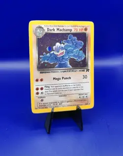 Dark Machamp 10/82 Team Rocket Set Holo Rare Pokemon Card Nintendo TCG WOTC NM - Image 2