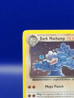 Dark Machamp 10/82 Team Rocket Set Holo Rare Pokemon Card Nintendo TCG WOTC NM - Image 4