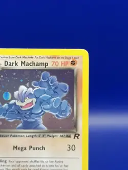Dark Machamp 10/82 Team Rocket Set Holo Rare Pokemon Card Nintendo TCG WOTC NM - Image 5