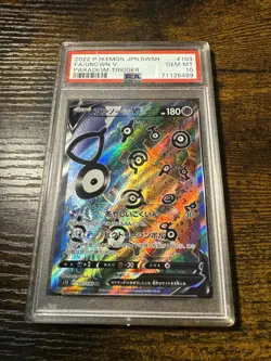 PSA 10 Unown V Full Art #103 Paradigm Trigger Japanese Pokemon Card GEM MINT - Image 1