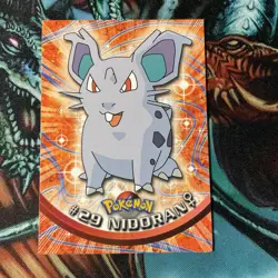 1999 TOPPS POKEMO NIDORAN CARD NM 0002 - Image 1