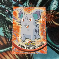 1999 TOPPS POKEMO NIDORAN CARD NM 0002 - Image 3