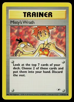 Pokemon Card - Misty's Wrath Gym Heroes 114/132 Uncommon - Image 1