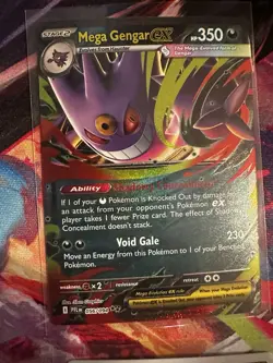 Pokemon Gengar Gastly Haunter Lot Mega Gengar ex CHR Holo 9 Card Bundle - Image 4