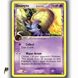 Pokemon Holon Phantoms Omanyte 74/110 Non Holo Common Card NM - Image 1