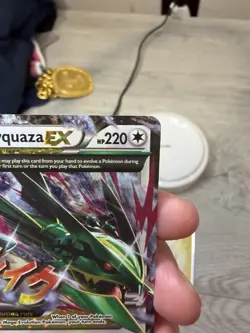 Mega M Rayquaza EX 76/108 Celebrations Textured Ultra Rare Holo Pokemon Card New - Image 3