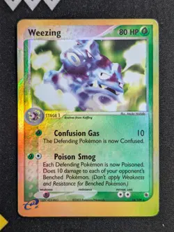 Weezing 24/109 Ruby and Sapphire Pokemon HP Reverse Holo DMG - Image 1