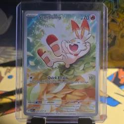 Pokemon TCG Scorbunny 225/217 ME:ASCENDED HEREOS Illustration Rare - Image 1