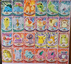 1999 Topps Pokemon Series 1 Blue Logo 1st Print 56 Card Lot NM/LP Pikachu - Image 1