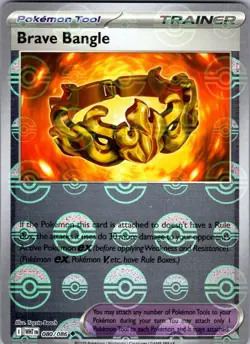 Brave Bangle (Poke Ball Pattern) 080/086 White Flare WHT Holo Pokemon NM/M - Image 1