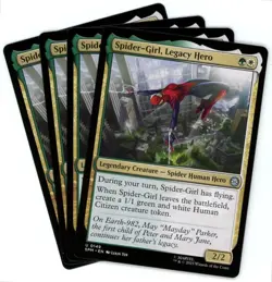 x4 Spider-Girl, Legacy Hero - 0149 - Marvel's Spider-Man - MTG - SHIPS NOW - Image 1