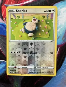 Snorlax 109/159 SWSH: Pokemon Crown Zenith Reverse Holo - Image 1